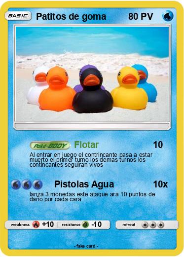Pokemon Patitos de goma