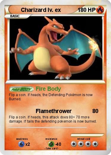 Pokemon Charizard lv. ex