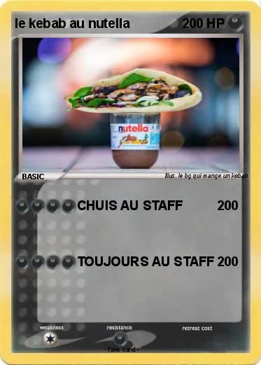 Pokemon le kebab au nutella