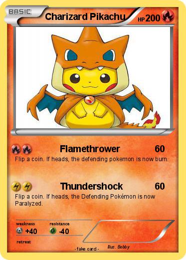 Pokemon Charizard Pikachu