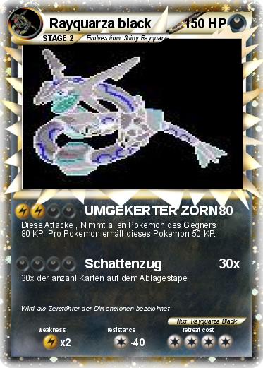 Pokemon Rayquarza black