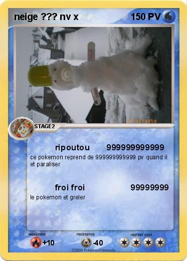 Pokemon neige ??? nv x