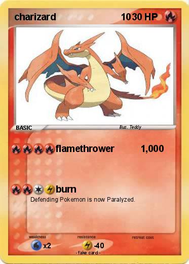 Pokemon charizard                         10