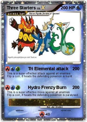 Pokemon Three Starters