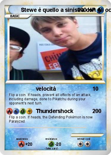 Pokemon Stewe è quello a sinistra con gli occhiali