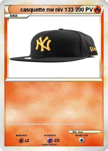 Pokemon casquette nw niv 133