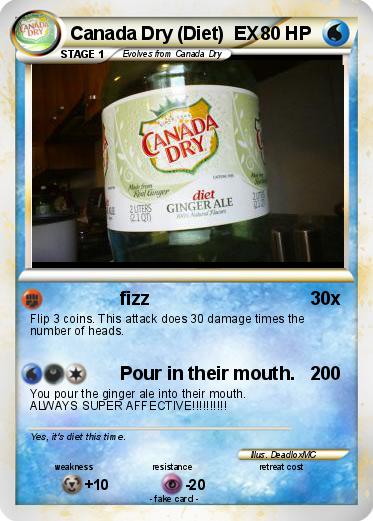 Pokemon Canada Dry (Diet)  EX