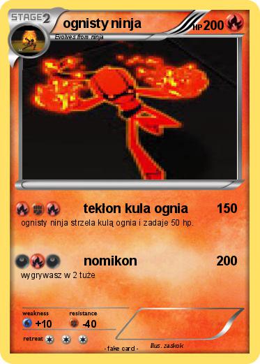 Pokemon ognisty ninja