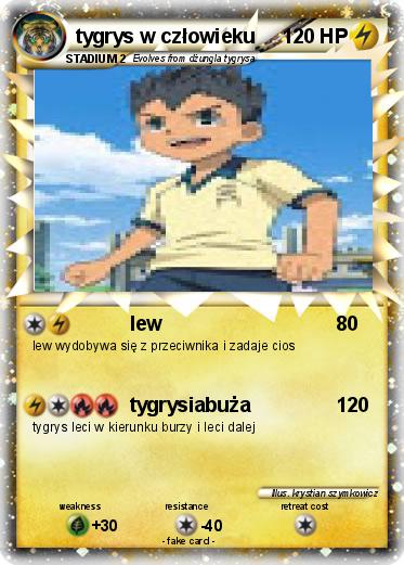 Pokemon tygrys w człowieku