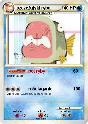 Pokemon szczeżujski ryba
