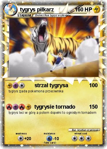 Pokemon tygrys piłkarz