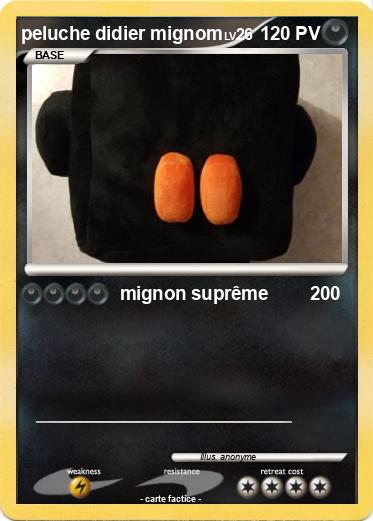 Pokemon peluche didier mignom
