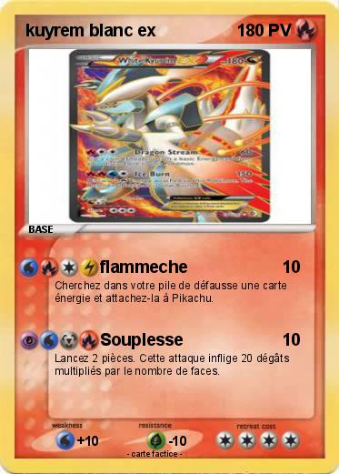 Pokemon kuyrem blanc ex