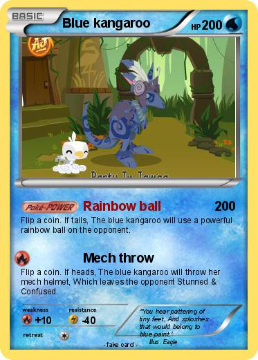 Pokemon Blue kangaroo