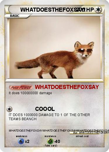 Pokemon WHATDOESTHEFOXSAY!