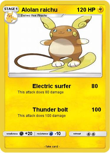 Pokemon Alolan raichu