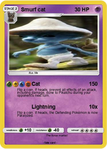 Pokemon Smurf cat