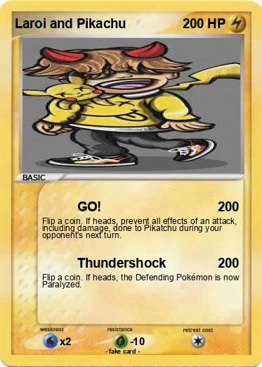 Pokemon Laroi and Pikachu