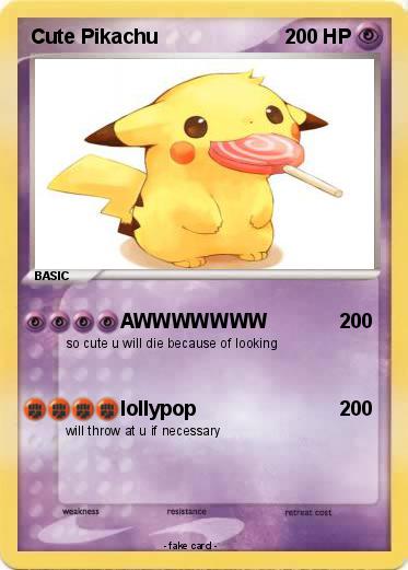 Pokemon Cute Pikachu