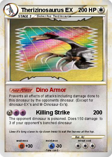 Pokemon Therizinosaurus EX