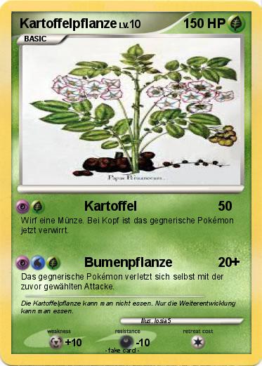 Pokemon Kartoffelpflanze