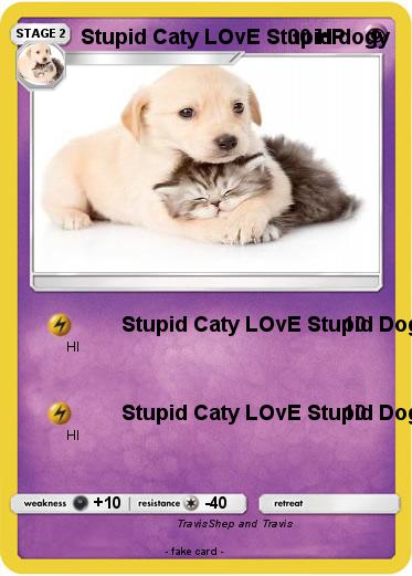 Pokemon Stupid Caty LOvE Stupid dogy