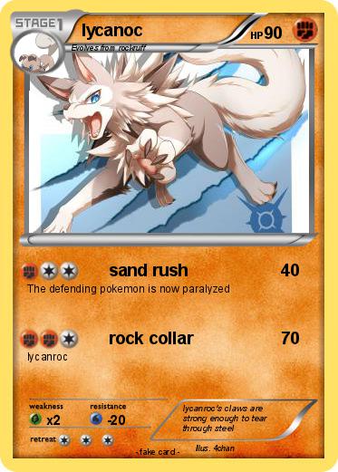 Pokemon lycanoc