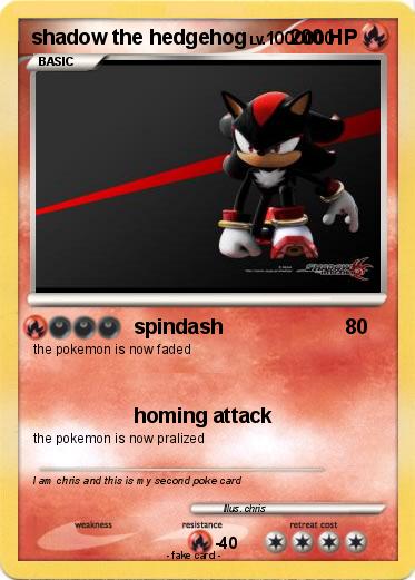 Pokemon shadow the hedgehog