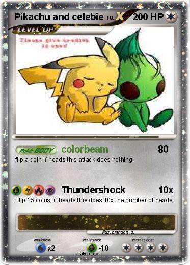 Pokemon Pikachu and celebie