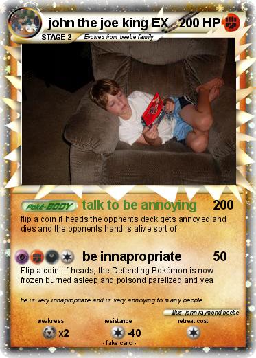 Pokemon john the joe king EX