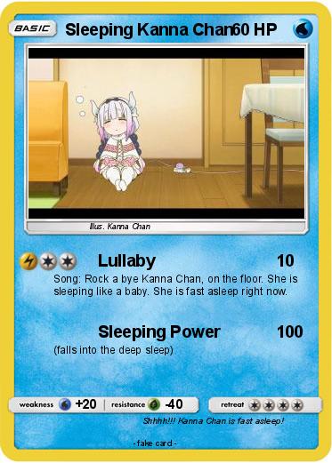 Pokemon Sleeping Kanna Chan