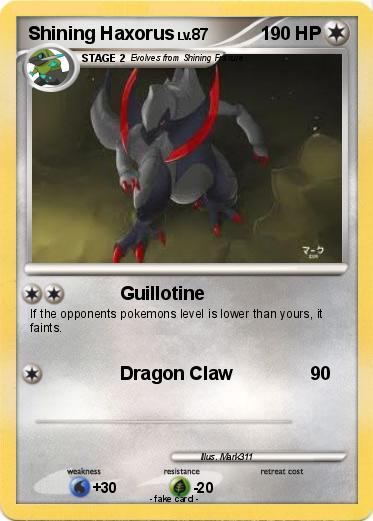 Pokemon Shining Haxorus