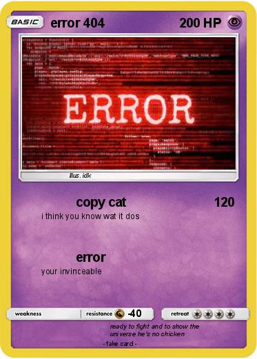 Pokemon error 404