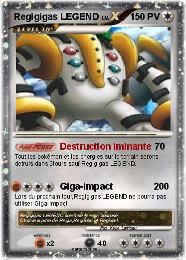 Pokemon Regigigas LEGEND