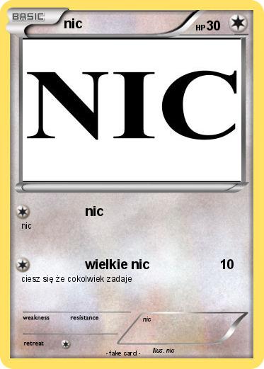 Pokemon nic