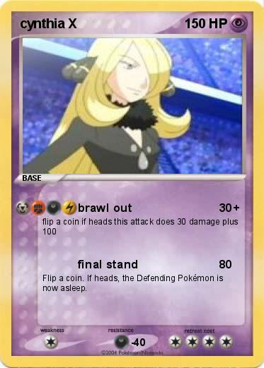 Pokemon cynthia X
