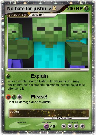 Pokemon No hate for justin