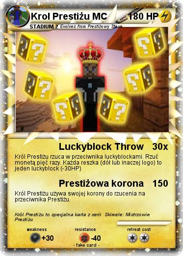 Pokemon Kroł Prestiżu MC