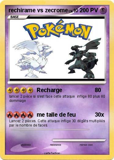 Pokemon rechirame vs zecrome
