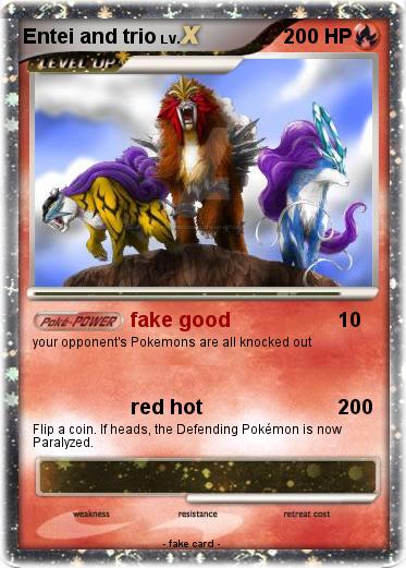 Pokemon Entei and trio