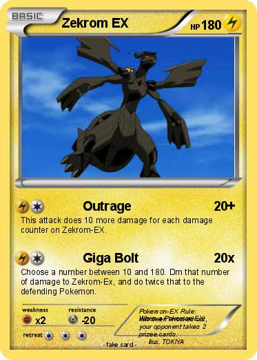 Pokemon Zekrom EX