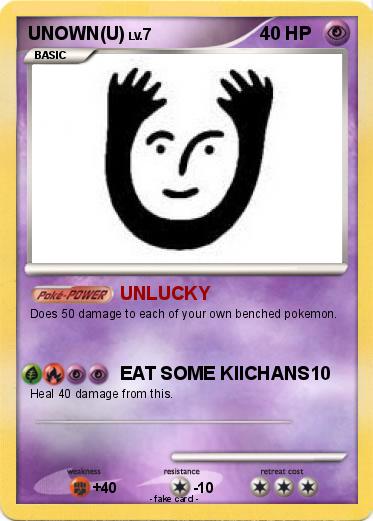 Pokemon UNOWN(U)