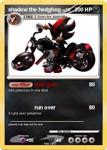 Pokemon shadow the hedghog