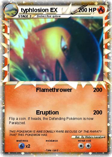 Pokemon typhlosion EX