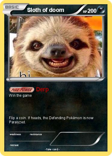 Pokemon Sloth of doom