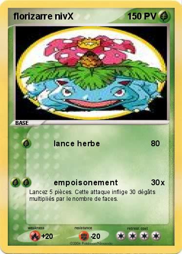 Pokemon florizarre nivX