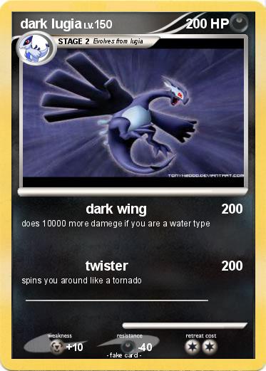 Pokemon dark lugia