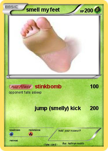 Pokemon smell my feet