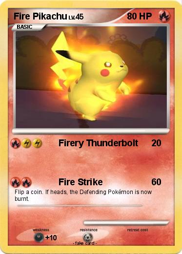 Pokemon Fire Pikachu