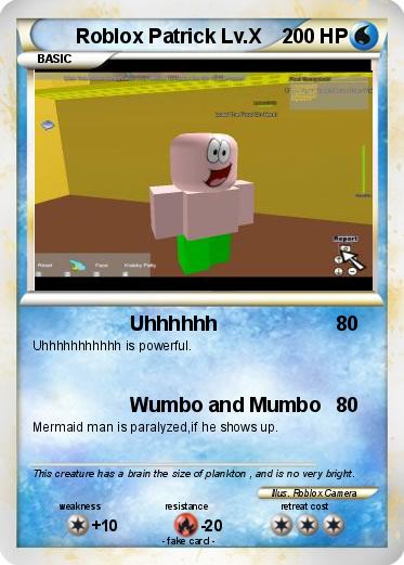 Pokemon Roblox Patrick Lv.X
